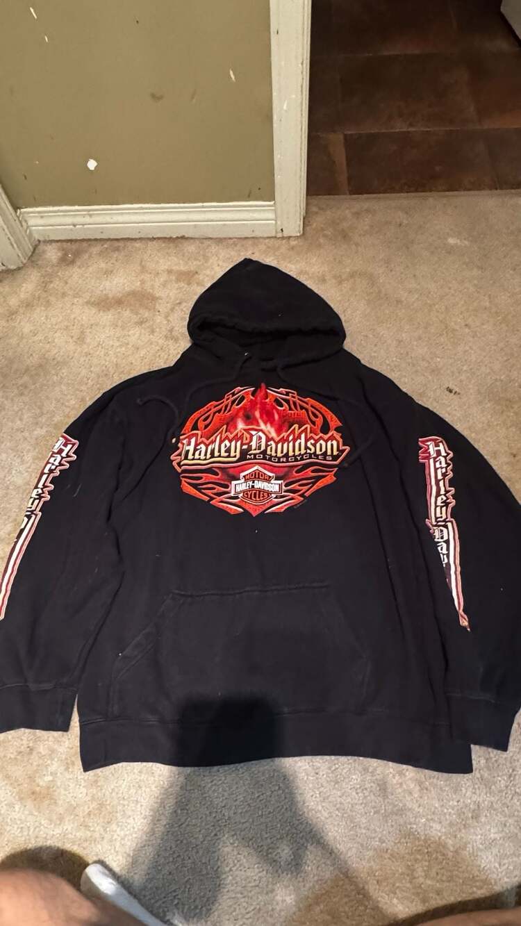 Harley-Davidson Edmonton Alberta Pullover Hoodie Size L